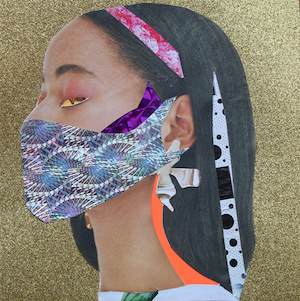 Collage by Ilene Sova. Optical Mask.