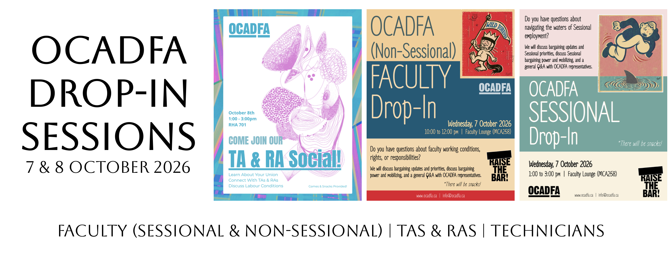 OCADFA Drop-In Sessions